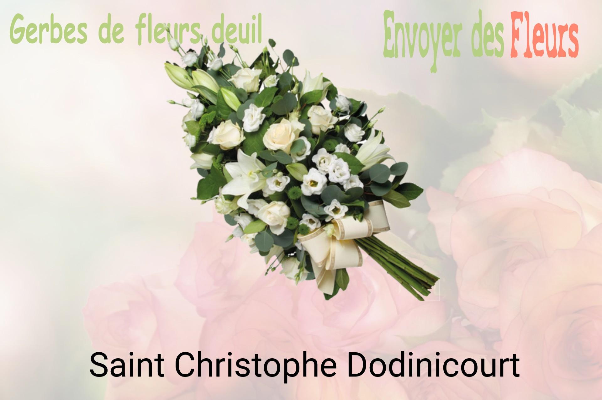 Gerbe de fleurs de deuil livrée à Saint-Christophe-Dodinicourt
